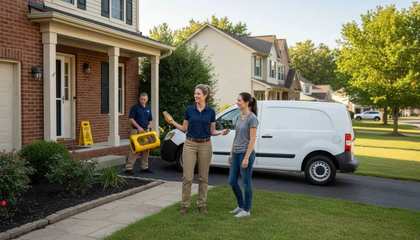 Residential water damage restoration in Unadilla, NE